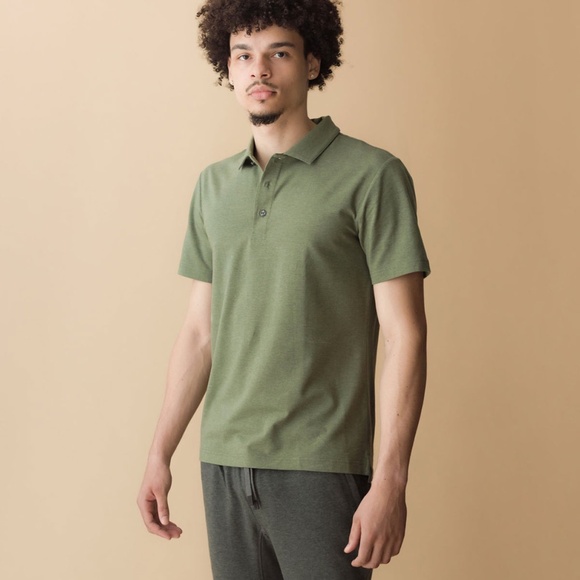 Proto101 Classic Polo Shirt - Sage/Olive Green Heather - Men's Large - Picture 1 of 6